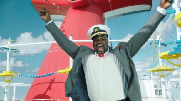 Shaquille O'Neal the Chief Fun Officer of Carnival Cruise Lines